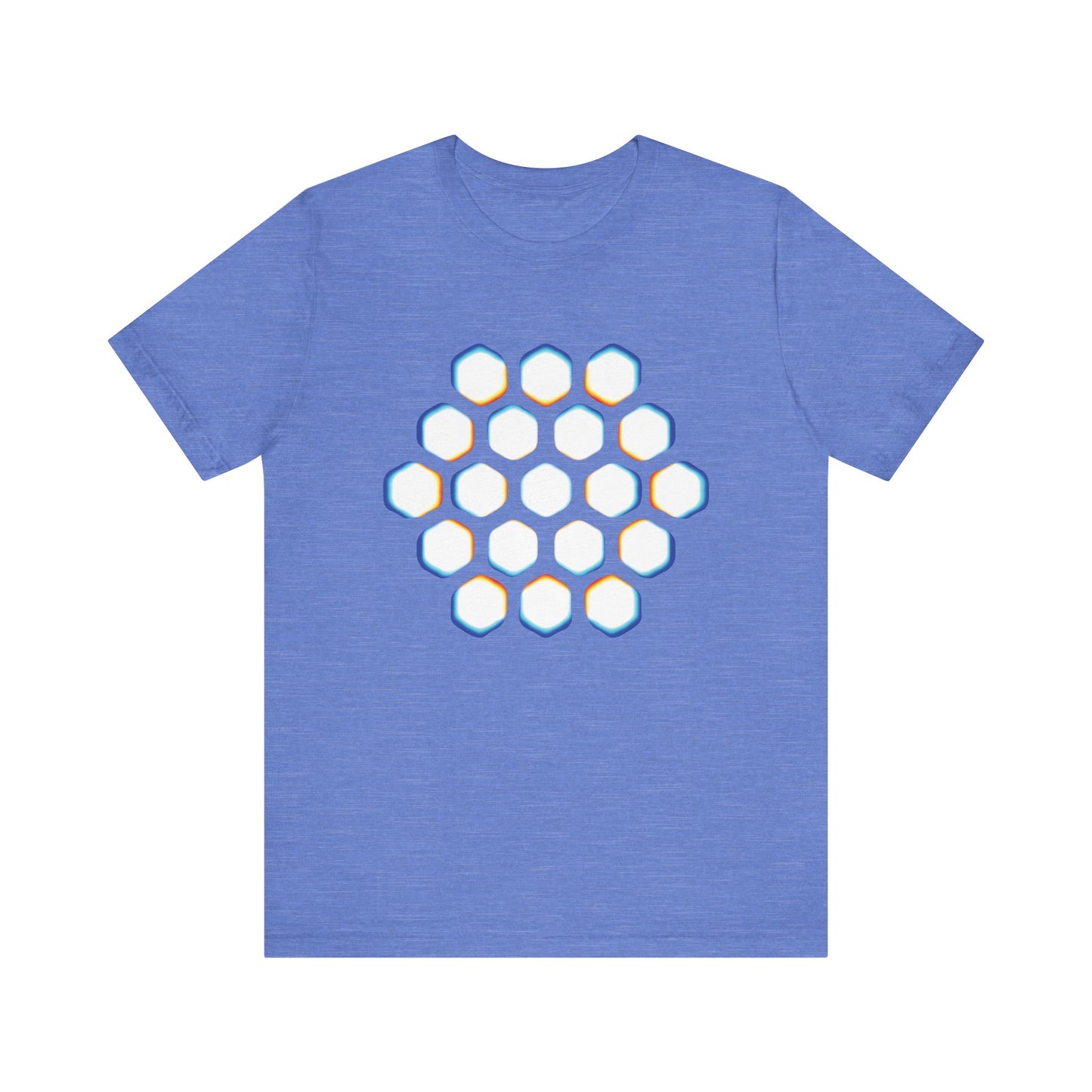 The Hex Lattice Tee • Rainbow Print
