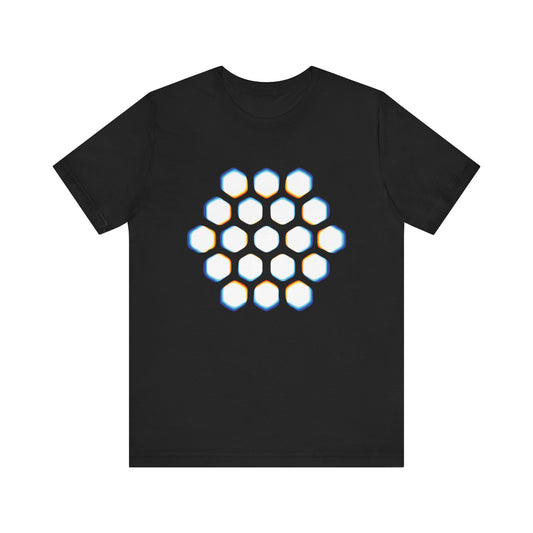 The Hex Lattice Tee • Rainbow Print
