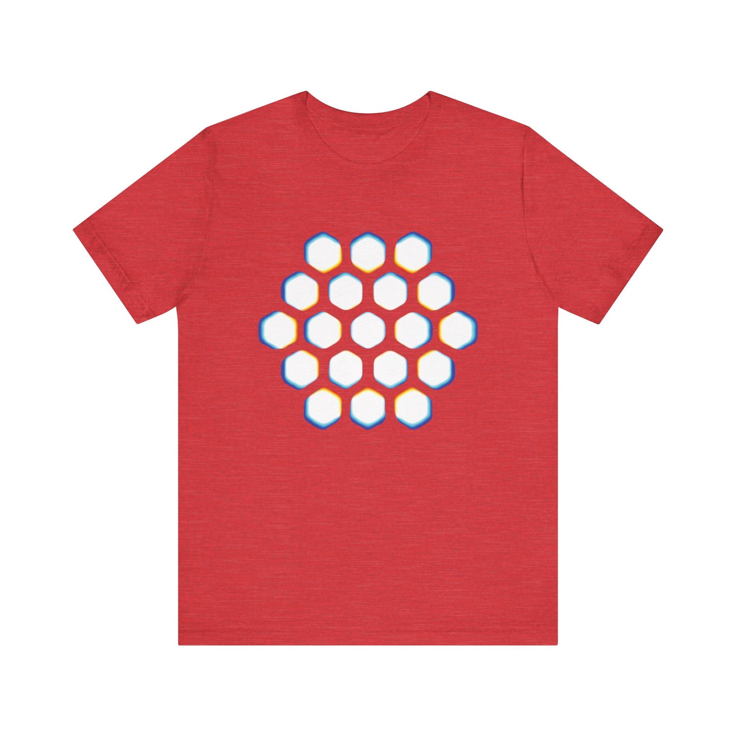 The Hex Lattice Tee • Rainbow Print