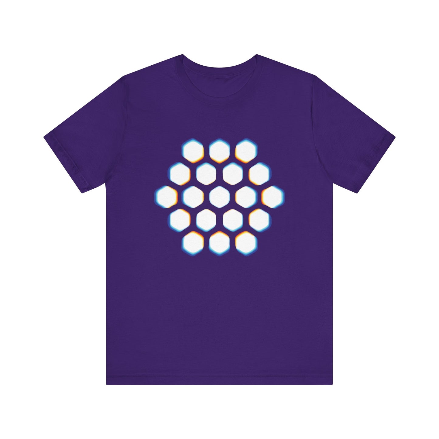 The Hex Lattice Tee • Rainbow Print