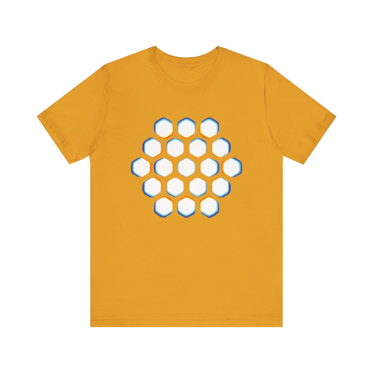 The Hex Lattice Tee • Rainbow Print