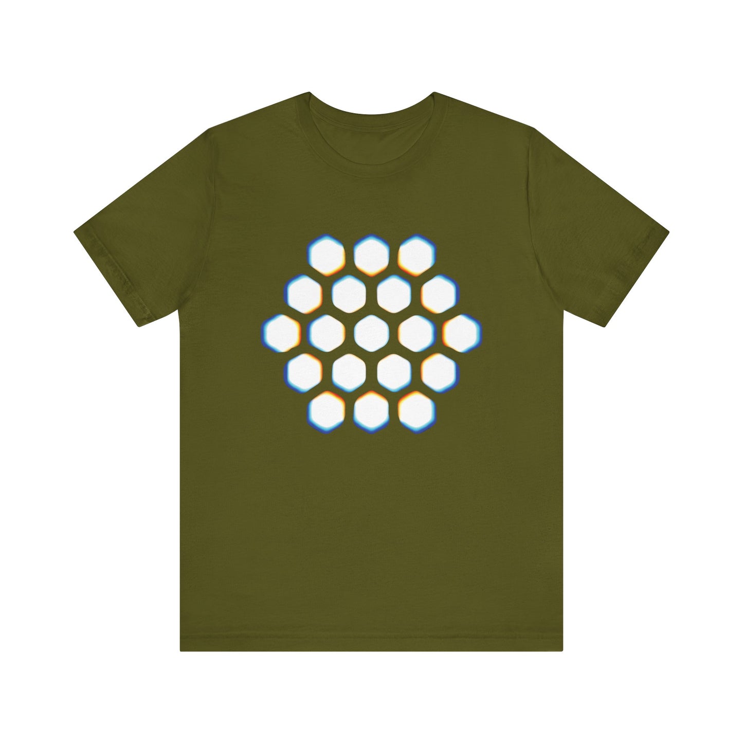 The Hex Lattice Tee • Rainbow Print