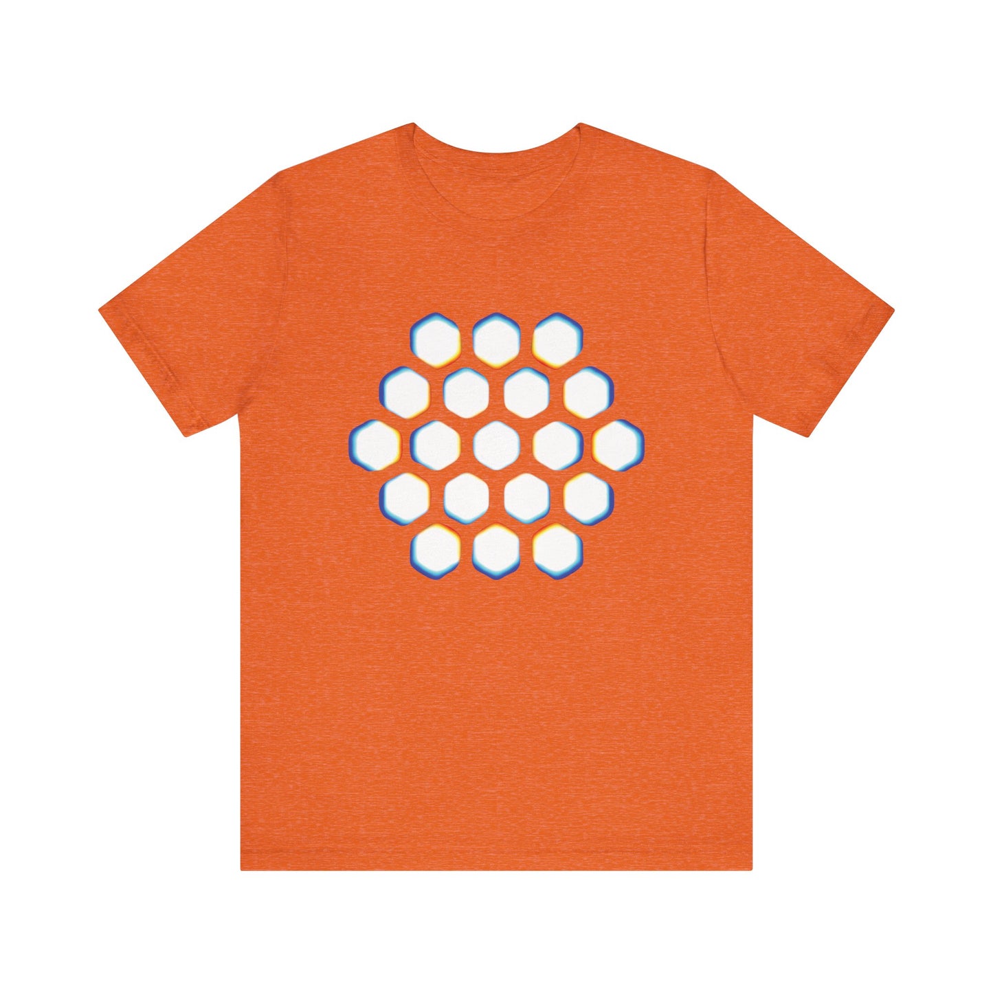 The Hex Lattice Tee • Rainbow Print