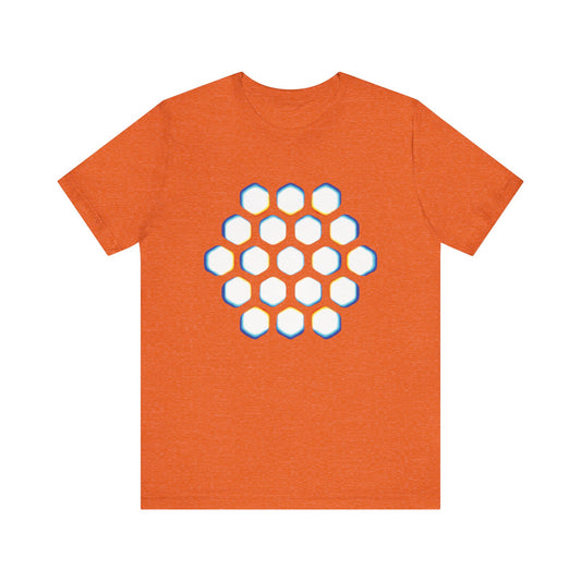 The Hex Lattice Tee • Rainbow Print