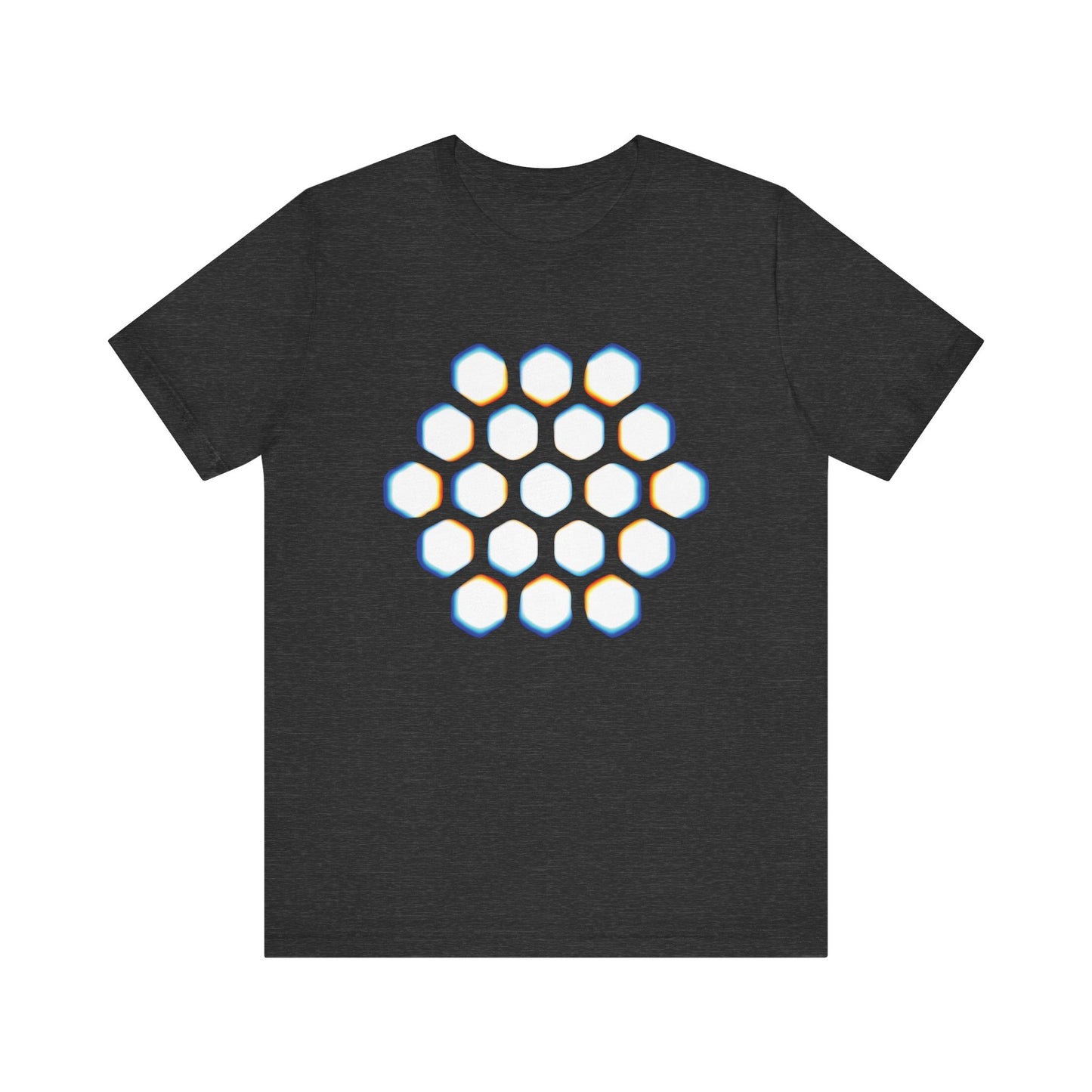 The Hex Lattice Tee • Rainbow Print